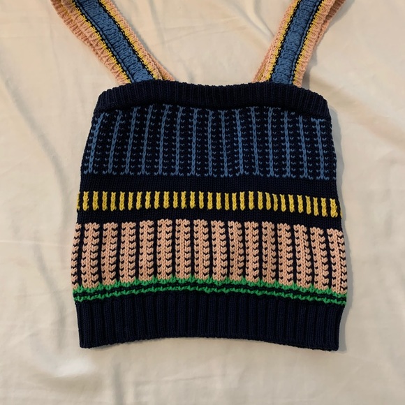 Veronica Beard Tops - Veronica Beard Navy and Pink Knit Top